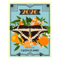 2026 garden planner with butterfly and fruit design on a blue background